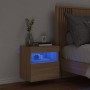 Wand-TV-Möbel mit LED-Lichtern in Sonoma-Eiche 40x30x40 cm von , TV-Möbel - Ref: Foro24-837173, Preis: 34,75 €, Rabatt: %