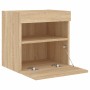 Wand-TV-Möbel mit LED-Lichtern in Sonoma-Eiche 40x30x40 cm von , TV-Möbel - Ref: Foro24-837173, Preis: 34,75 €, Rabatt: %