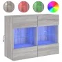 TV-Wandmöbel mit LED-Lichtern in Sonoma-Grau 78,5x30x60,5 cm. von , TV-Möbel - Ref: Foro24-837104, Preis: 66,72 €, Rabatt: %
