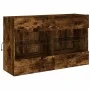 Mueble TV de pared con luces LED roble ahumado 98,5x30x60,5 cm by , TV Furniture - Ref: Foro24-837110, Price: 72,90 €, Discou...