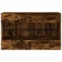 Mueble TV de pared con luces LED roble ahumado 98,5x30x60,5 cm by , TV Furniture - Ref: Foro24-837110, Price: 72,90 €, Discou...