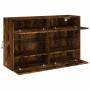 Wand-TV-Möbel mit LED-Lichtern in rauchiger Eiche 98,5x30x60,5 cm von , TV-Möbel - Ref: Foro24-837110, Preis: 73,92 €, Rabatt: %