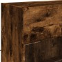 Mueble TV de pared con luces LED roble ahumado 98,5x30x60,5 cm de , Muebles TV - Ref: Foro24-837110, Precio: 73,83 €, Descuen...