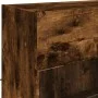 Mueble TV de pared con luces LED roble ahumado 98,5x30x60,5 cm by , TV Furniture - Ref: Foro24-837110, Price: 72,90 €, Discou...