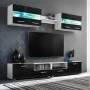 TV-Loungemöbel mit hellen schwarzen LED-Leuchten, 5 Stück von vidaXL, TV-Möbel - Ref: Foro24-246028, Preis: 334,03 €, Rabatt: %