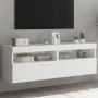 Muebles de TV de pared con luces LED 2 uds blanco 60x30x40 cm de , Muebles TV - Ref: Foro24-837184, Precio: 80,85 €, Descuent...
