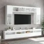 Wand-TV-Möbel mit LED-Lichtern, 2 Stück, weiß, 60x30x40 cm. von , TV-Möbel - Ref: Foro24-837184, Preis: 80,85 €, Rabatt: %