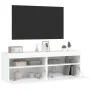 Wand-TV-Möbel mit LED-Lichtern, 2 Stück, weiß, 60x30x40 cm. von , TV-Möbel - Ref: Foro24-837184, Preis: 80,85 €, Rabatt: %