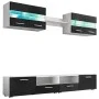 TV lounge furniture with bright black LED lights, 5 pieces by vidaXL, TV Furniture - Ref: Foro24-246028, Price: 334,03 €, Dis...