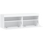 Wand-TV-Möbel mit LED-Lichtern, 2 Stück, weiß, 60x30x40 cm. von , TV-Möbel - Ref: Foro24-837184, Preis: 77,08 €, Rabatt: %