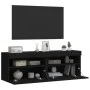 Wand-TV-Möbel mit LED-Lichtern, 2 Stück, schwarz, 60x30x40 cm. von , TV-Möbel - Ref: Foro24-837186, Preis: 79,50 €, Rabatt: %
