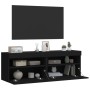 Wand-TV-Möbel mit LED-Lichtern, 2 Stück, schwarz, 60x30x40 cm. von , TV-Möbel - Ref: Foro24-837186, Preis: 83,50 €, Rabatt: %