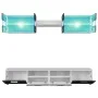 TV lounge furniture with bright black LED lights, 5 pieces by vidaXL, TV Furniture - Ref: Foro24-246028, Price: 334,03 €, Dis...