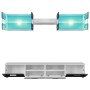 TV-Loungemöbel mit hellen schwarzen LED-Leuchten, 5 Stück von vidaXL, TV-Möbel - Ref: Foro24-246028, Preis: 327,85 €, Rabatt: %