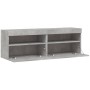 Wand-TV-Möbel mit LED-Lichtern, 2 Stück, Beton-Grau, 60x30x40 cm. von , TV-Möbel - Ref: Foro24-837190, Preis: 86,36 €, Rabatt: %