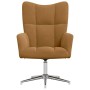 Sillón de relax de terciopelo marrón en Sillones | Comprar online en Foro24