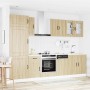 Mueble cocina Kalmar roble sonoma 8 pzas madera contrachapada en Armarios de cocina | Comprar online en Foro24