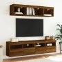 Wand-TV-Möbel mit LED-Lichtern, Eiche braun, 80x30x40 cm. von , TV-Möbel - Ref: Foro24-837209, Preis: 61,86 €, Rabatt: %