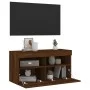Wand-TV-Möbel mit LED-Lichtern, Eiche braun, 80x30x40 cm. von , TV-Möbel - Ref: Foro24-837209, Preis: 61,86 €, Rabatt: %