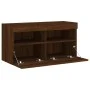Wand-TV-Möbel mit LED-Lichtern, Eiche braun, 80x30x40 cm. von , TV-Möbel - Ref: Foro24-837209, Preis: 61,86 €, Rabatt: %