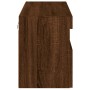 Mueble de TV de pared con luces LED roble marrón 80x30x40 cm by , TV Furniture - Ref: Foro24-837209, Price: 65,13 €, Discount: %