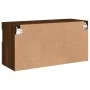 Wand-TV-Möbel mit LED-Lichtern, Eiche braun, 80x30x40 cm. von , TV-Möbel - Ref: Foro24-837209, Preis: 61,86 €, Rabatt: %