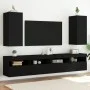 Wand-TV-Möbel mit LED-Lichtern, 2 Stück, schwarz, 30,5x35x70 cm. von , TV-Möbel - Ref: Foro24-837235, Preis: 94,65 €, Rabatt: %