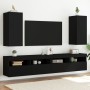 Wand-TV-Möbel mit LED-Lichtern, 2 Stück, schwarz, 30,5x35x70 cm. von , TV-Möbel - Ref: Foro24-837235, Preis: 99,60 €, Rabatt: %