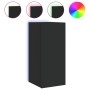 Muebles de TV de pared con luces LED 2 uds negro 30,5x35x70 cm de , Muebles TV - Ref: Foro24-837235, Precio: 99,68 €, Descuen...