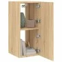 TV-Wandmöbel mit LED-Lichtern, 2 Stück, Sonoma-Eiche, 30,5x35x70 cm. von , TV-Möbel - Ref: Foro24-837237, Preis: 86,59 €, Rab...