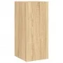TV-Wandmöbel mit LED-Lichtern, 2 Stück, Sonoma-Eiche, 30,5x35x70 cm. von , TV-Möbel - Ref: Foro24-837237, Preis: 86,59 €, Rab...