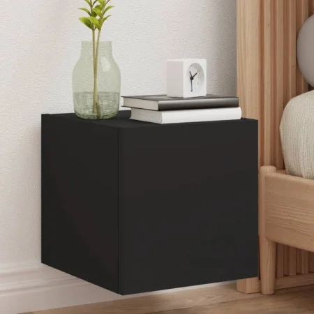 Muebles de TV de pared con luces LED 2 uds negro 30,5x35x30 cm de , Muebles TV - Ref: Foro24-837221, Precio: 55,53 €, Descuen...