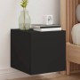 Muebles de TV de pared con luces LED 2 uds negro 30,5x35x30 cm de , Muebles TV - Ref: Foro24-837221, Precio: 56,16 €, Descuen...