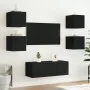 Muebles de TV de pared con luces LED 2 uds negro 30,5x35x30 cm de , Muebles TV - Ref: Foro24-837221, Precio: 55,53 €, Descuen...