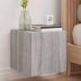 Wand-TV-Möbel mit LED-Lichtern in Sonoma-Grau 30,5x35x30 cm von , TV-Möbel - Ref: Foro24-837228, Preis: 36,58 €, Rabatt: %
