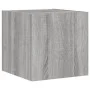 Mueble de TV de pared con luces LED gris Sonoma 30,5x35x30 cm de , Muebles TV - Ref: Foro24-837228, Precio: 36,09 €, Descuent...