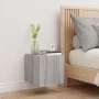 Mueble de TV de pared con luces LED gris Sonoma 30,5x35x30 cm de , Muebles TV - Ref: Foro24-837228, Precio: 36,09 €, Descuent...