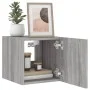 Mueble de TV de pared con luces LED gris Sonoma 30,5x35x30 cm de , Muebles TV - Ref: Foro24-837228, Precio: 36,09 €, Descuent...