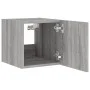 Mueble de TV de pared con luces LED gris Sonoma 30,5x35x30 cm de , Muebles TV - Ref: Foro24-837228, Precio: 36,09 €, Descuent...