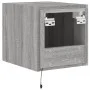 Wand-TV-Möbel mit LED-Lichtern in Sonoma-Grau 30,5x35x30 cm von , TV-Möbel - Ref: Foro24-837228, Preis: 36,09 €, Rabatt: %