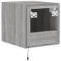 Wand-TV-Möbel mit LED-Lichtern in Sonoma-Grau 30,5x35x30 cm von , TV-Möbel - Ref: Foro24-837228, Preis: 36,58 €, Rabatt: %