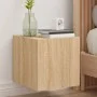 TV-Wandmöbel mit LED-Lichtern, 2 Stück, Sonoma-Eiche, 30,5x35x30 cm. von , TV-Möbel - Ref: Foro24-837223, Preis: 53,75 €, Rab...