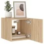 TV-Wandmöbel mit LED-Lichtern, 2 Stück, Sonoma-Eiche, 30,5x35x30 cm. von , TV-Möbel - Ref: Foro24-837223, Preis: 53,75 €, Rab...