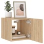 TV-Wandmöbel mit LED-Lichtern, 2 Stück, Sonoma-Eiche, 30,5x35x30 cm. von , TV-Möbel - Ref: Foro24-837223, Preis: 54,41 €, Rab...