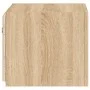 TV-Wandmöbel mit LED-Lichtern, 2 Stück, Sonoma-Eiche, 30,5x35x30 cm. von , TV-Möbel - Ref: Foro24-837223, Preis: 53,75 €, Rab...