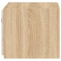 TV-Wandmöbel mit LED-Lichtern, 2 Stück, Sonoma-Eiche, 30,5x35x30 cm. von , TV-Möbel - Ref: Foro24-837223, Preis: 54,41 €, Rab...
