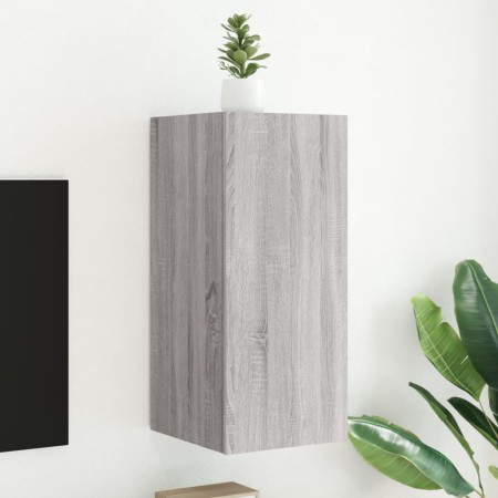 Mueble de TV de pared con luces LED gris Sonoma 30,5x35x70 cm de , Muebles TV - Ref: Foro24-837242, Precio: 48,13 €, Descuent...