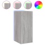 Mueble de TV de pared con luces LED gris Sonoma 30,5x35x70 cm de , Muebles TV - Ref: Foro24-837242, Precio: 48,13 €, Descuent...
