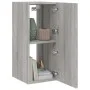 TV-Wandmöbel mit LED-Lichtern in Sonoma-Grau 30,5x35x70 cm von , TV-Möbel - Ref: Foro24-837242, Preis: 47,60 €, Rabatt: %