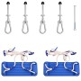 Swings with ropes 2 units blue polyethylene 37x15 cm by vidaXL, Swings and play structures - Ref: Foro24-91696, Price: 60,23 ...